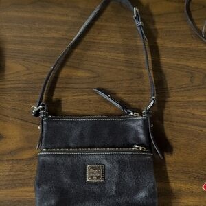 Dooney & Bourke Black Pebbled Leather Crossbody